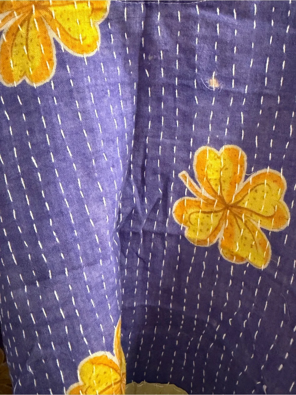 Reversible Kantha High-Low Top - Picture 5 of 13